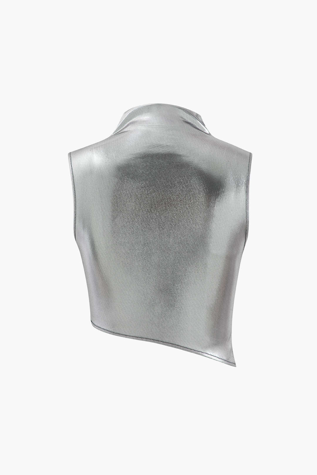 Metallic Asymmetric Tank Top