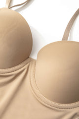 Solides Bustier aus Mesh und Patchwork 
