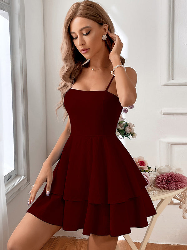 Vacation A-Line Bowknot  Mini Dress