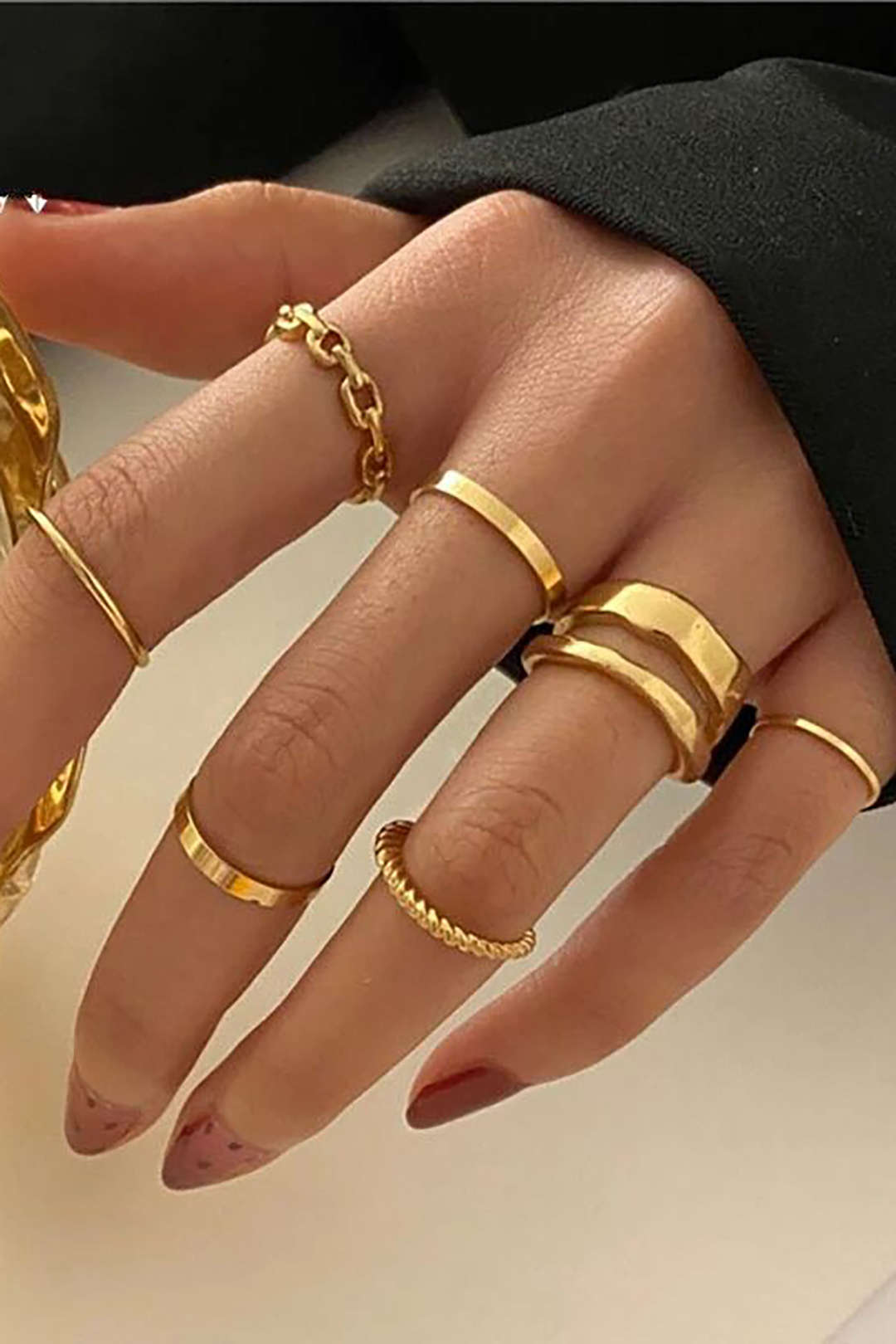 Set mit 7 Ringen 