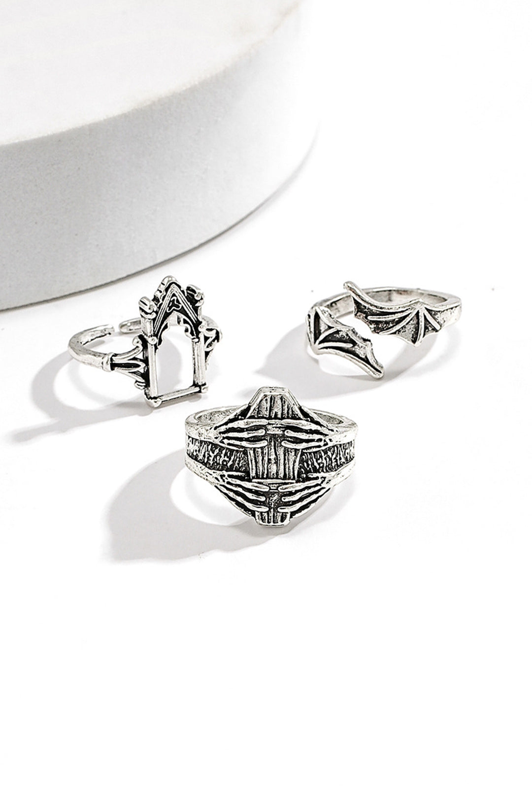 Set mit 3 gravierten Ringen 