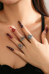 Set mit 3 gravierten Ringen 