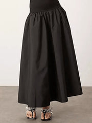 Solid Color Split-Joint A-line Sleeveless High Neck Maxi Dresses Evening Dresses