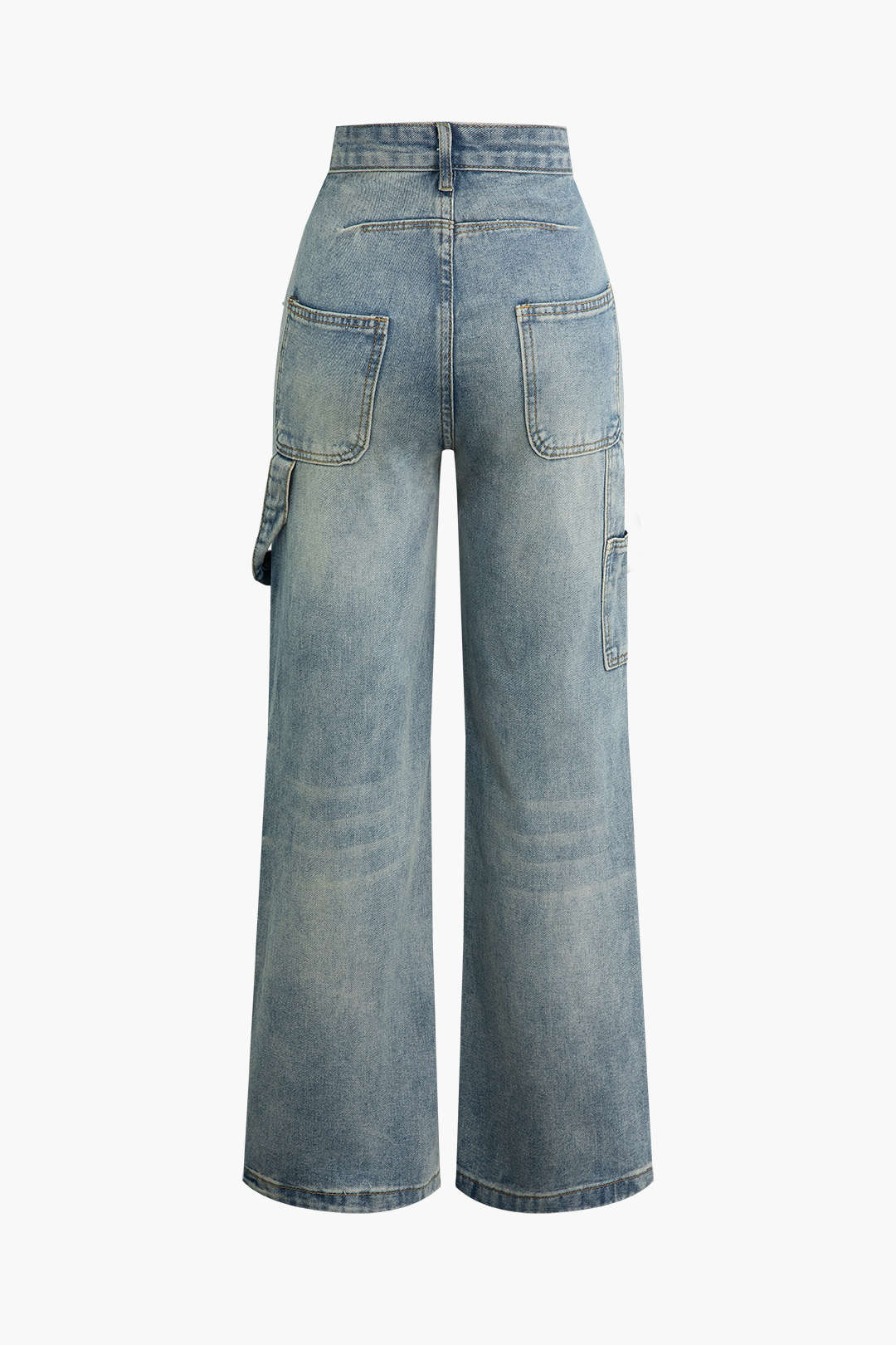 Faded Straight Leg Jeans