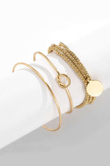 3-piece Bead Knot Decor Bracelet Set