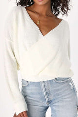 V-neck Long Sleeve Sweater