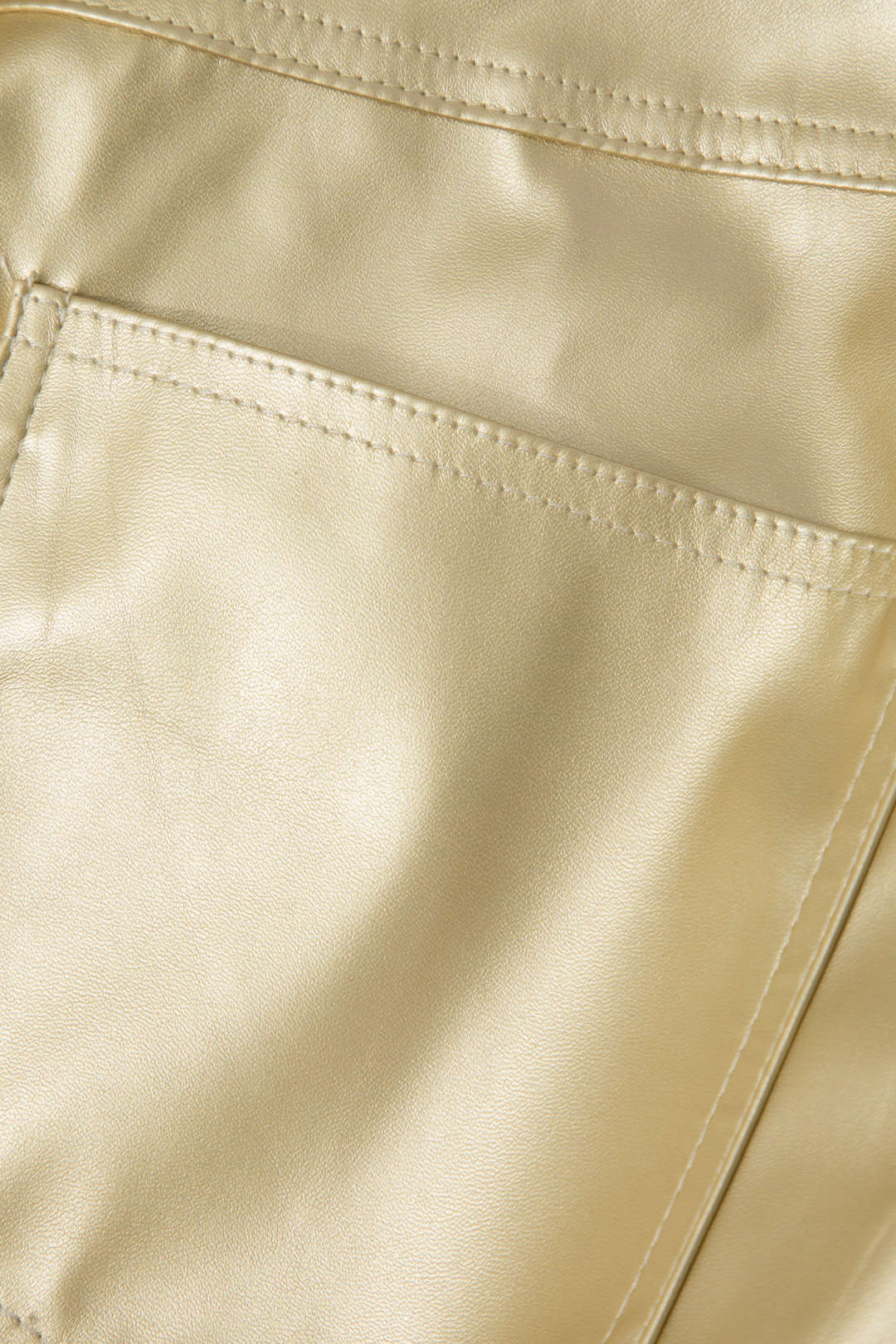 Metallic Faux Leather Shorts