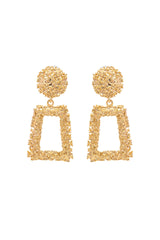 Textured Rectangle Drop Earrings