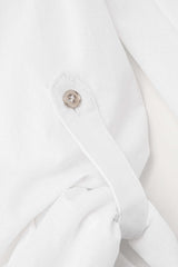 Linen-Blend Pocket Shirt