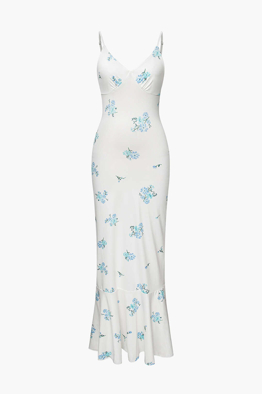 Floral Print V-neck Cami Maxi Dress