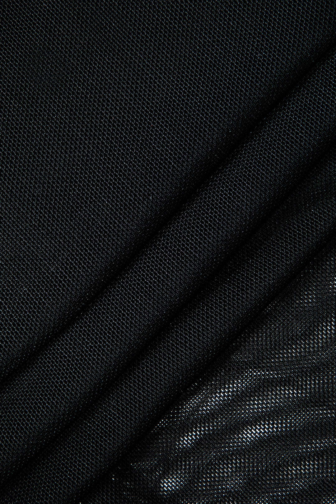 Maxikleid mit V-Ausschnitt und transparentem Netzstoff 