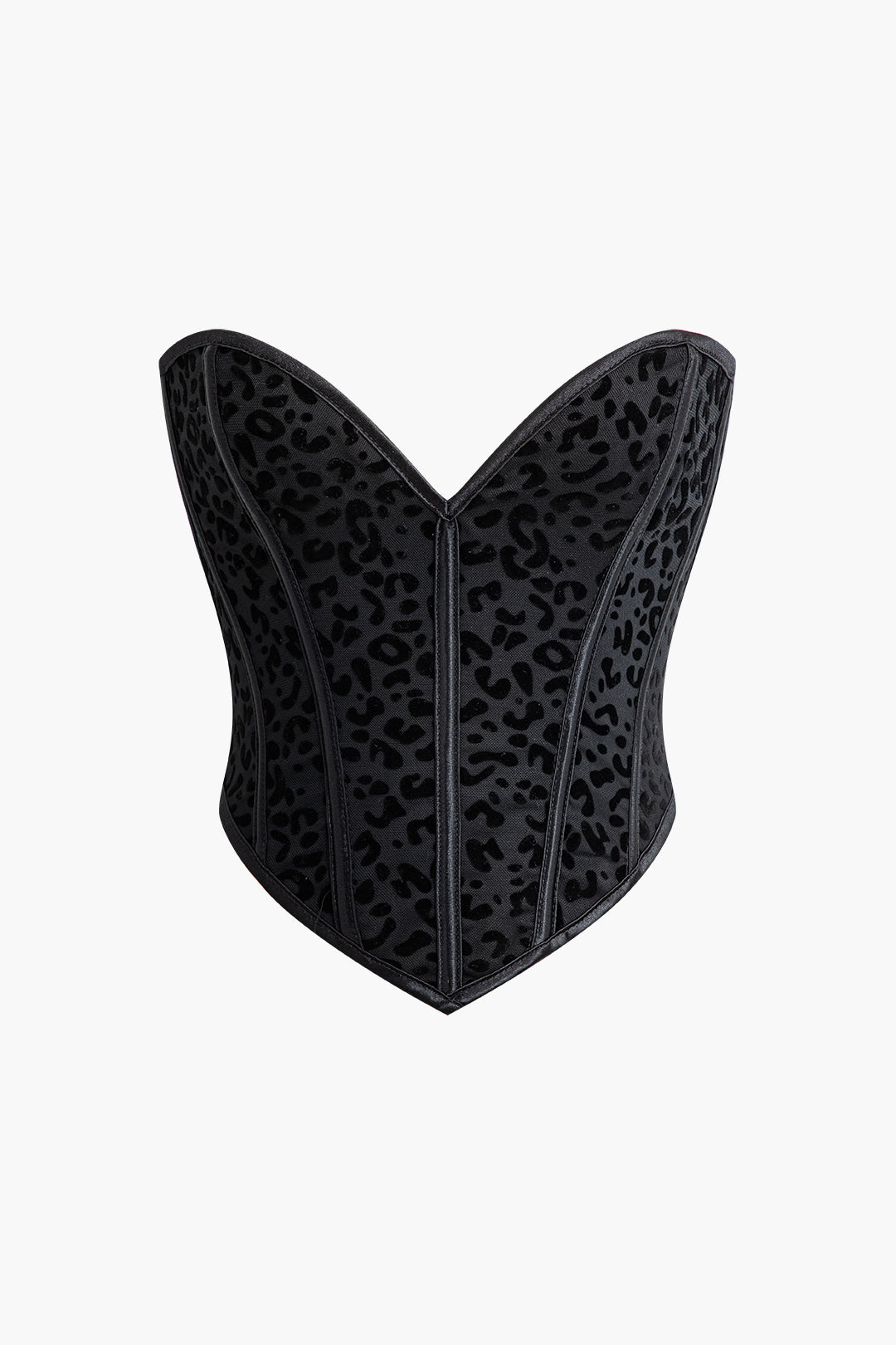 Abstract Braided Eyelet Tie Corset Top