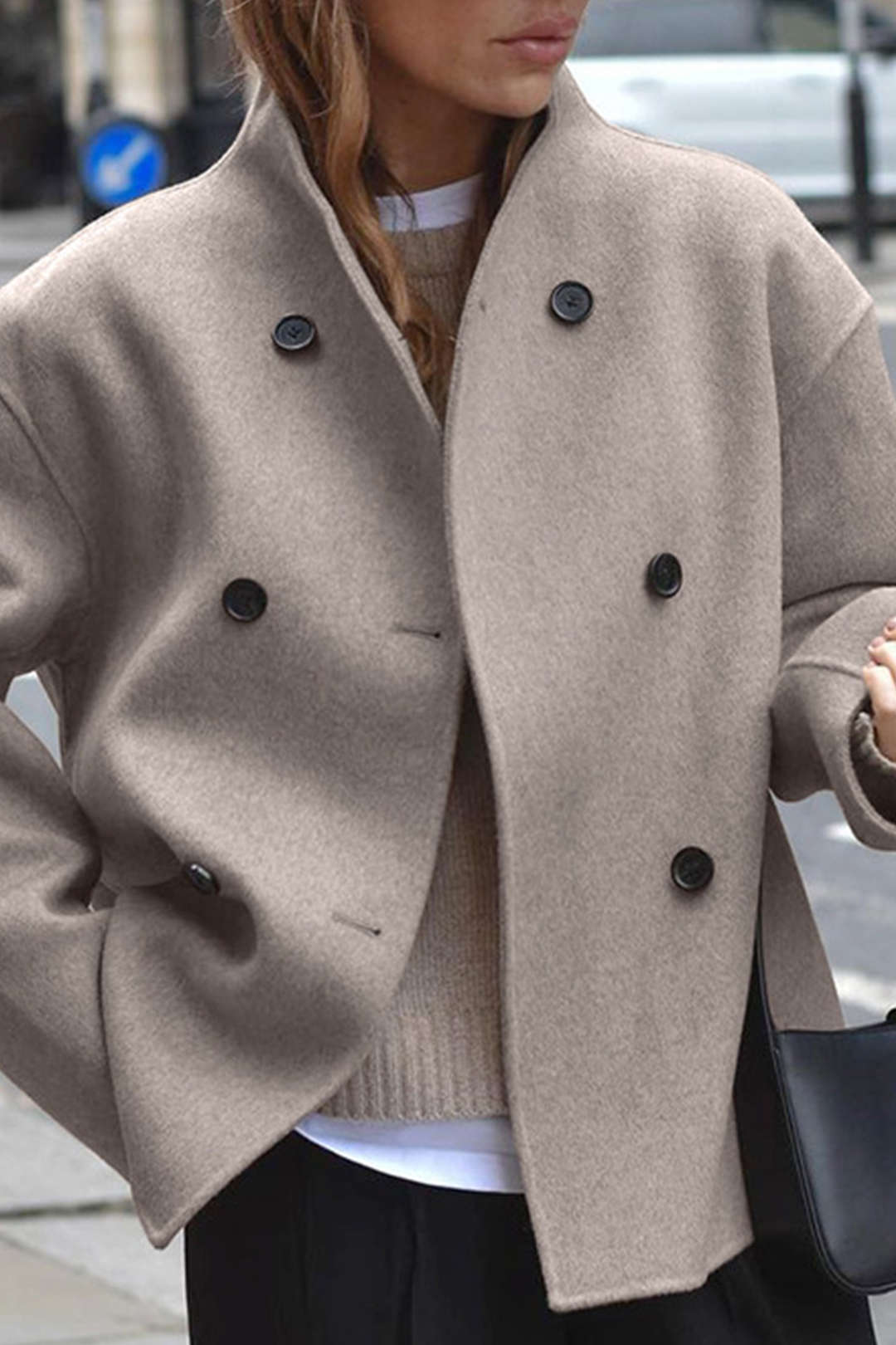 Oversized Button-Down Coat