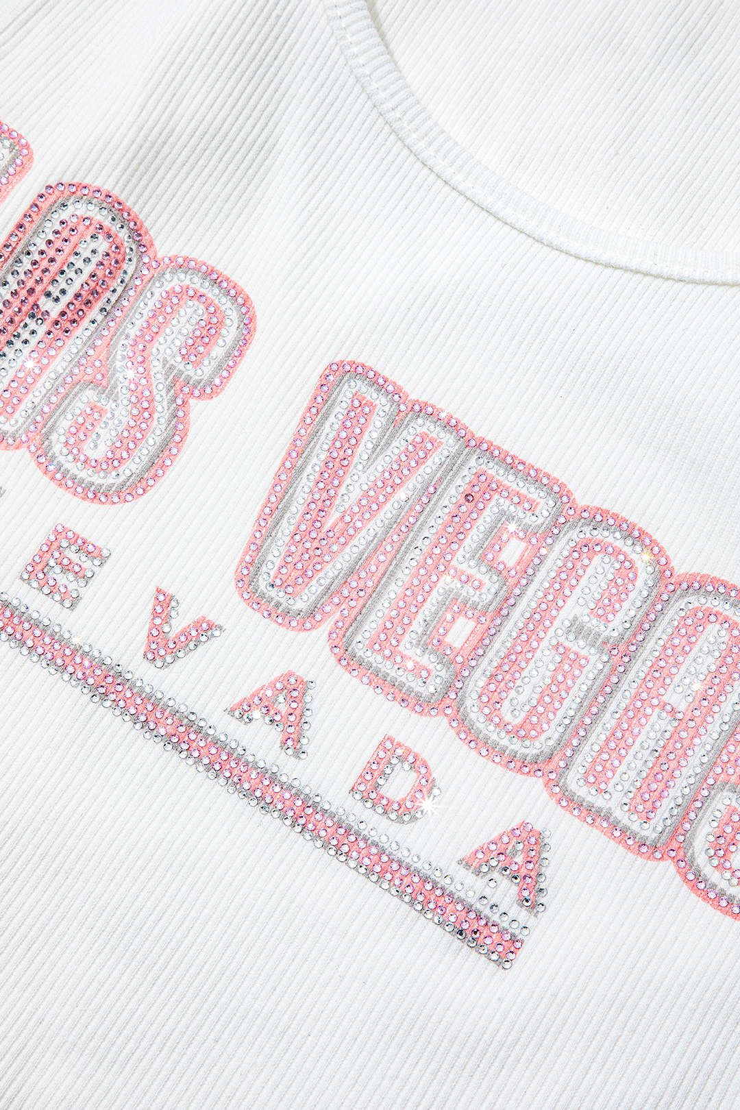 Las Vegas Rhinestone Embellished Tank Top