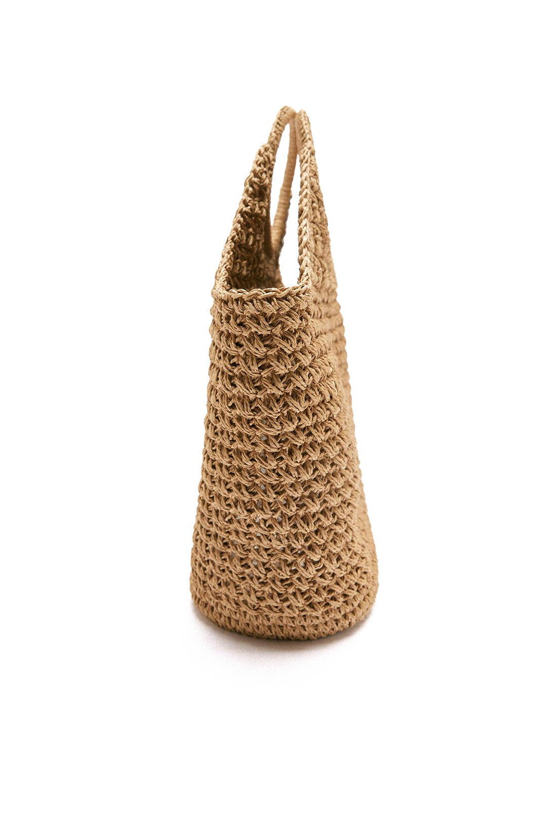 Braided Round Handle Tote Bag