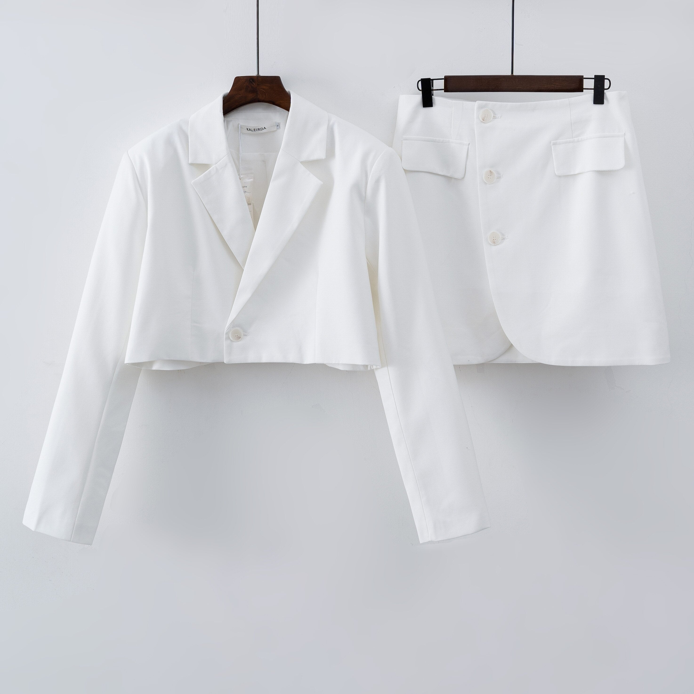 2023 Women Stylish Blazer Skirt Suit Casual Female clothing set