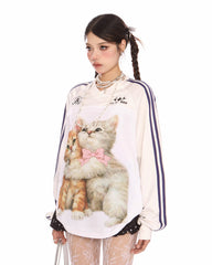Blokette Aesthetic Kitten Print Jersey