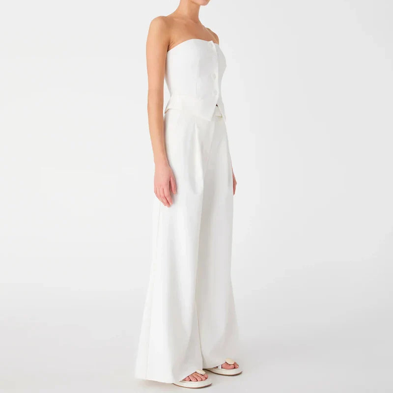 Französisch temperament weißen trägerkleid weibliche sommer senior gefühl nische design kleine taille langen rock 