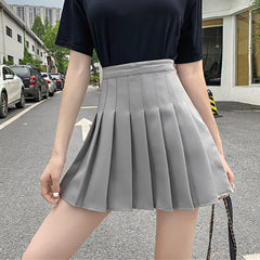 Zurück zum College Jocoo Jolee Damen Sommer Hohe Taille Karierte Röcke Lässige Koreanische A-Linien-Shirts Japanische Schule Kawaii A-Linien-Röcke Für Teenager 