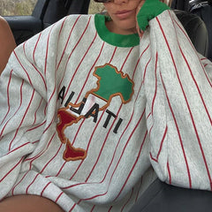 Italia Striped Vintage Sweatshirt
