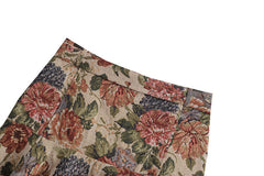 Geburtstagsoutfit New Style Wollblumen-Jacquard mit Gürtel Mode Kurzer Rock Rock
