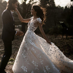 dress to impress telenovela 2025 Spring New Women's Clothing Lace Dress Deep V Wedding Dress Large Swing Dress