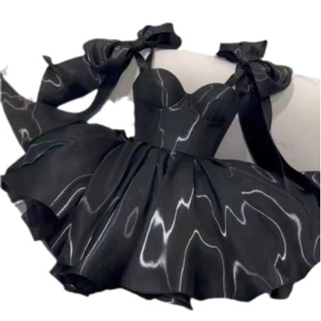 homecoming dresses Small Dress 2025 New Deep V-neck Dress Banquet Wedding Evening Dress