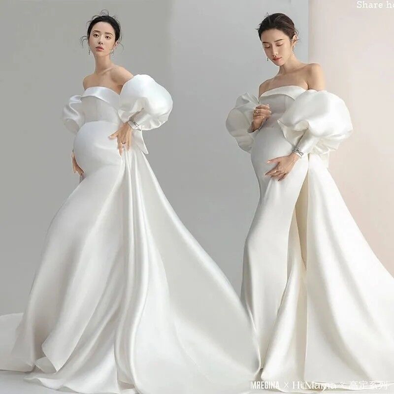 dress to impress divine being Pregnant Women's New Dress Photo Photography Clothing Fashion Pregnant Mommy Art Photo Hot Mom Big Belly Photo Studio Dress
