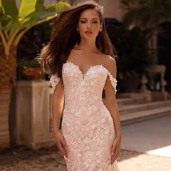 dress to impress divine being Fishtail Trailing Outdoor Light Wedding Dress Lace Slimming Bridal Main Wedding Dress 2025 New Wedding Fairy Wedding Dress