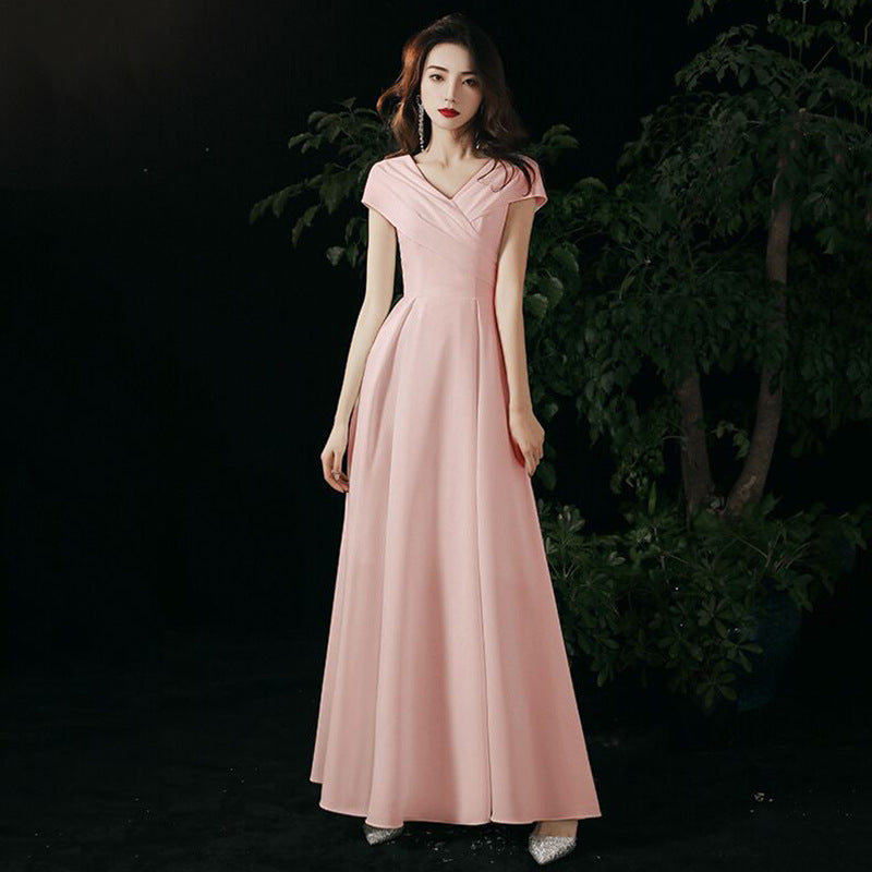 outfit White Evening Dress 2025 New Elegant Host Light Luxury French Registration Socialite Banquet Dress