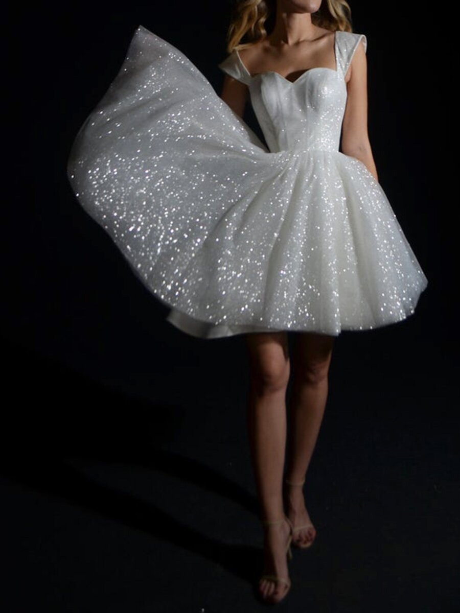 homecoming dresses New Women's Sexy Sequined Large Swing Princess Party Dress Evening Gown