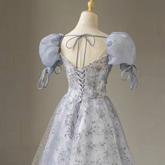 Ballkleider Blaues schulterfreies Abendkleid 2025 Frühling Neue High-End-Kleidung Erwachsene Zeremonie Geburtstag Abschluss Saison Performance Kleidung