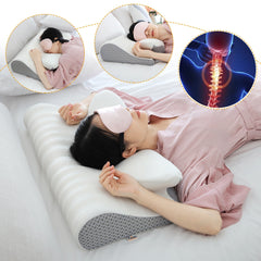 Memory Foam Cervical Pillow Ergonomic Orthopedic Neck Pain Pillow for Side Back Stomach Sleeper Remedial Pillows