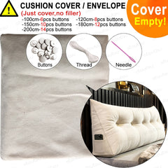 Special Offer Single Double Bed Velvet Pillow Case Decor Home Lazy Bedside Backrest Cushion Pillow Cover Soft Chair Sofa Seat