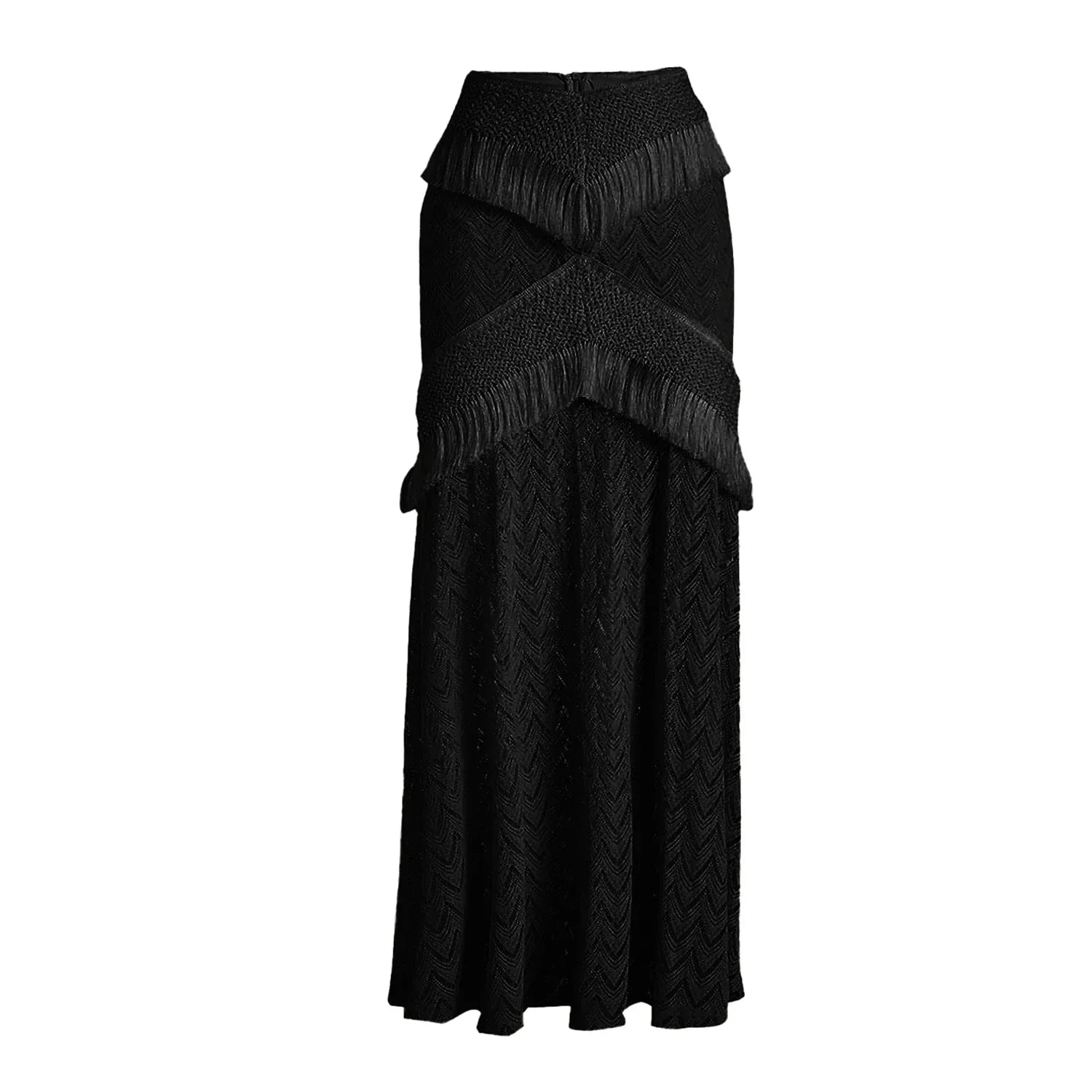 2024 V Neck Fringe Trim Bikini Badeanzug Hohe Taille Bademode mit Rock für Frauen Halter Badeanzüge Druck Sommer Weibliche