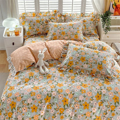 100% Cotton Quilt Cover Adults Kids Duvet Cover Printed Comforter Cover Home Bed Linen funda nordica Bed Cover (No Pillowcase)