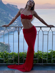 Floral Bralette & Maxi Skirt Set