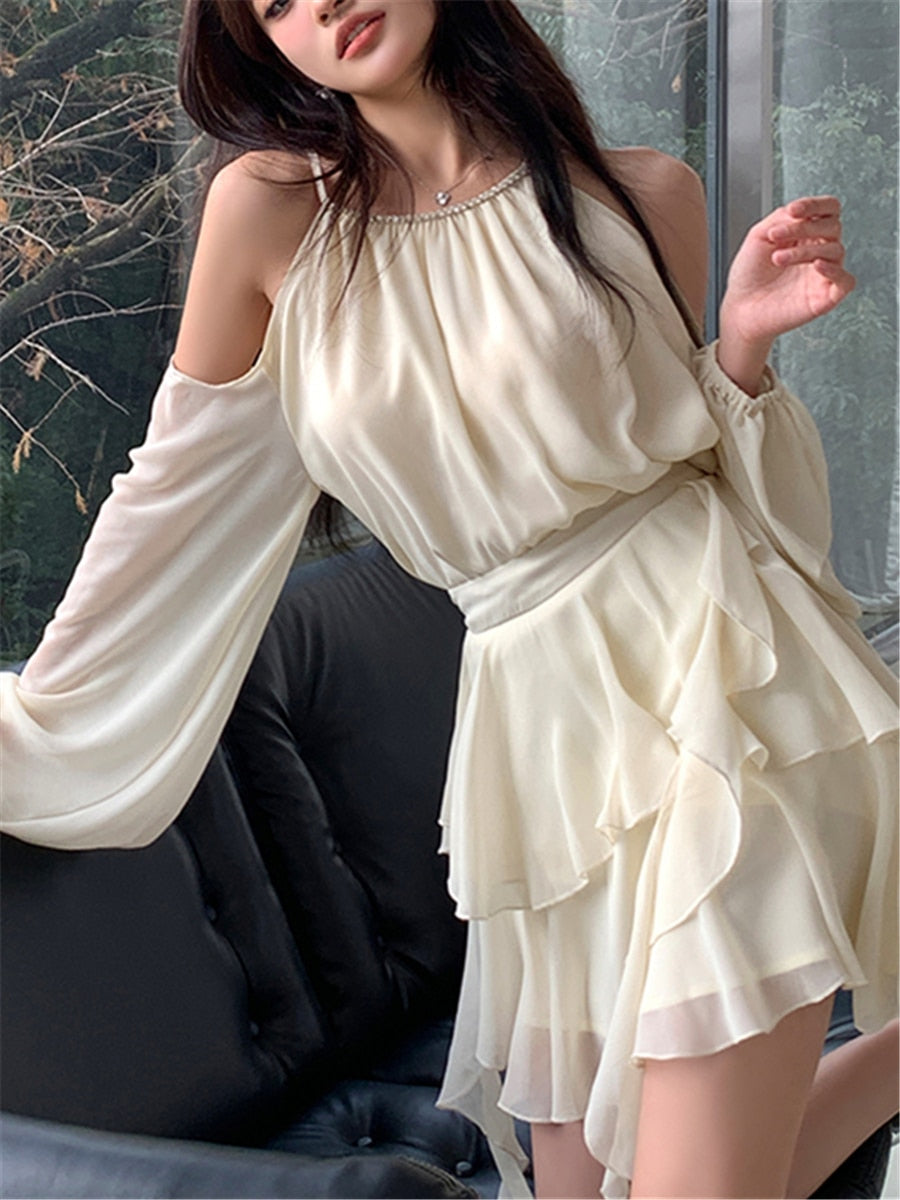 Zweiteilige Sets Sommer Frauen Neue Koreanische Mode Elegante Party Minirock + Off Shoulder Tops Anzüge Frankreich Süße Outfits