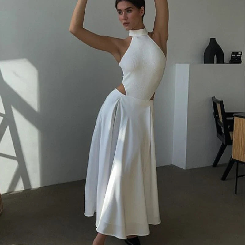 Elegant Satin Loose Women Skirt 2024 High Waist Maxi Skirts Streetwear Classic Long Skirt Fashion Female Black Skirt