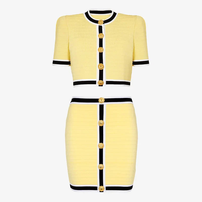 Knit Skirt Set Effortless Style for Summer