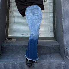 Blauer Y2k Rock Pocket Damen Jeans Design Schlitz Maxi Frühling Herbst Stretch Vintage Denim Club E-Girl Streetwear Röcke Langer Rock