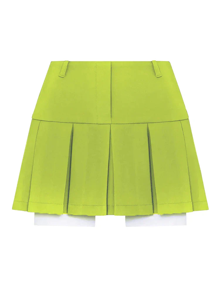 2022 Fall Women Blazer Suit Two Piece Sets Turn-down Collar Blazers Tops And Pleated Skirts Femme High Street Y2K Outfits