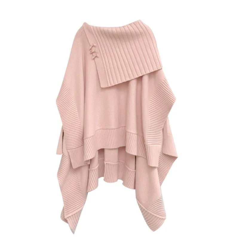 2024 Spring New Loose Knitted Shawl Sweater Mini Pleated Short Skirt Two Piece Set Elegant Women's Skirt Set Outfits