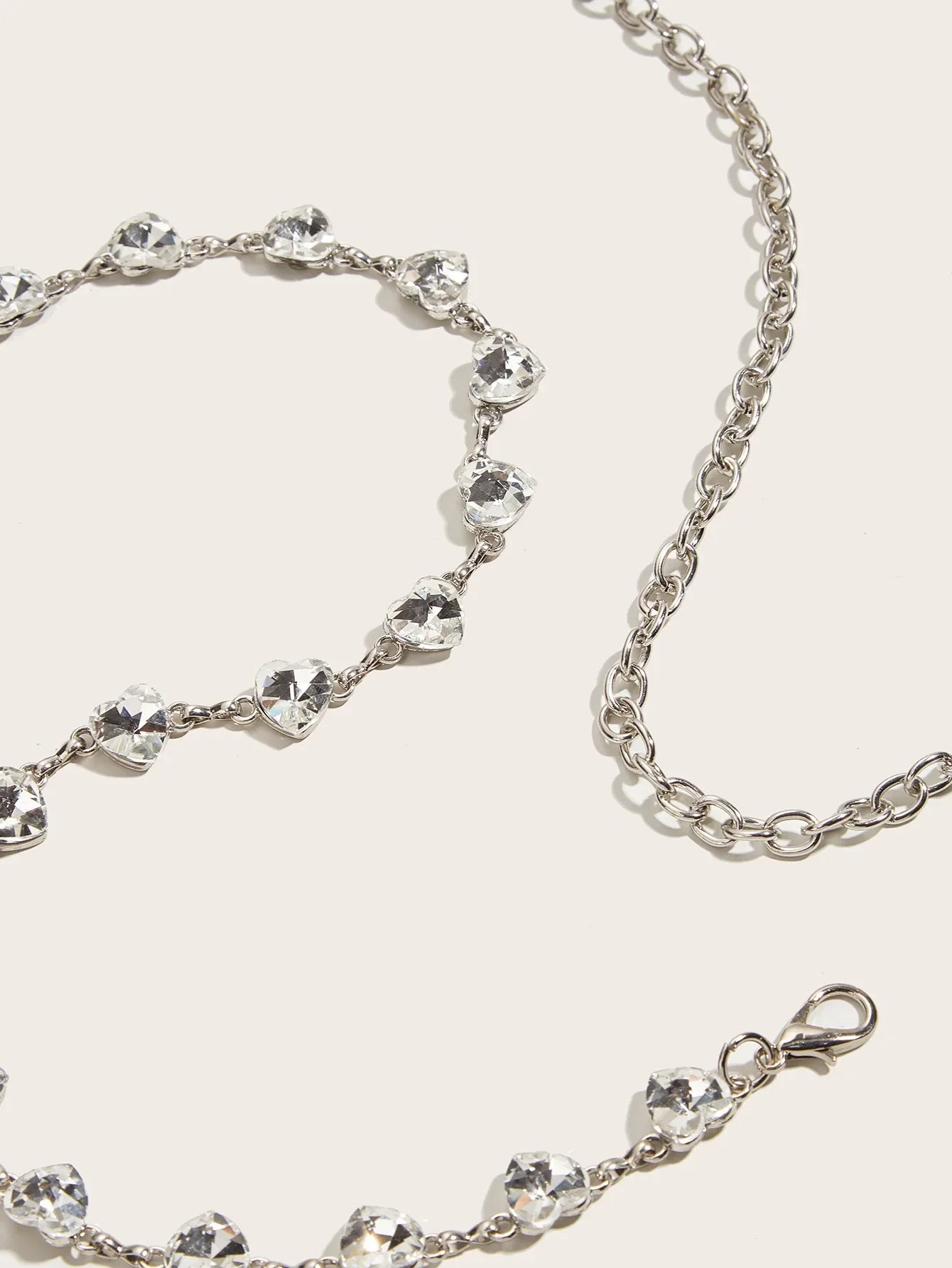 2025 Fashion Women Diamond Heart Chain Waist Belt Skirt Dress with Waistband Chain Decoration Thin Waistband Accessories