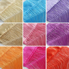 100CM X 200CM Thread Curtains Screen Ribbon String Divider Blind for Living Room Door Wall Window Panel Tassel Curtain