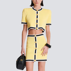 Knit Skirt Set Effortless Style for Summer