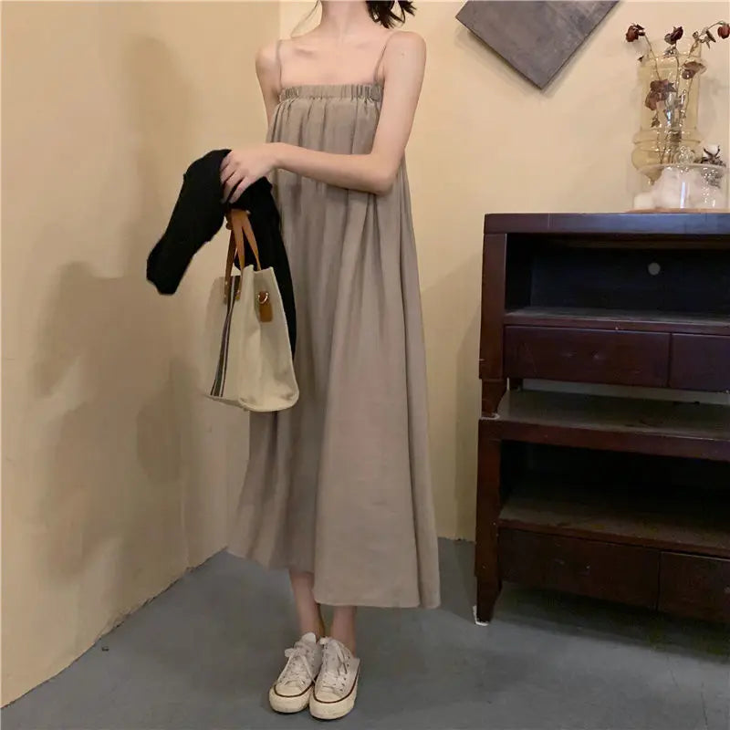 Condole belt dress early autumn the new tender wind small temperament that wipe a bosom skirt dress thin small coat suits emo