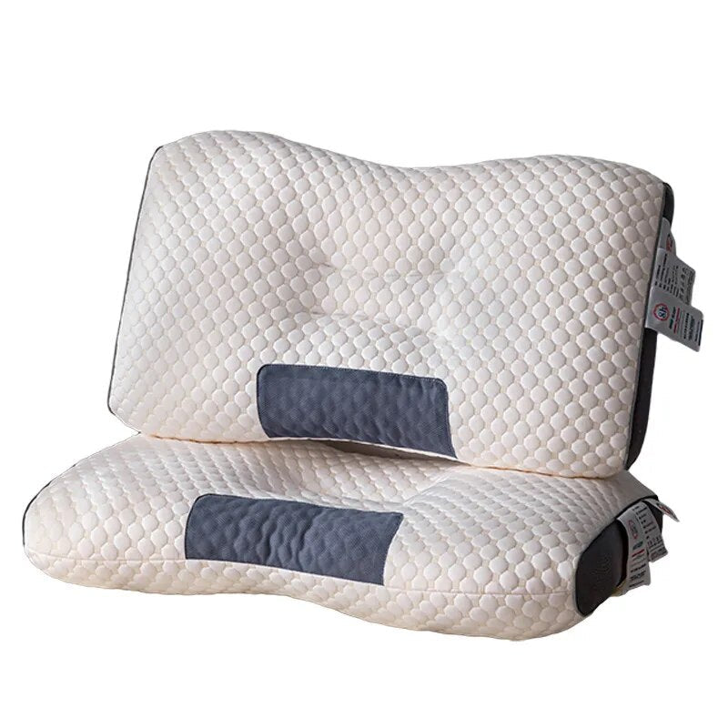 3D Neck Pillow High Elastic Neck Protection Height Optional For Sleeping Soft Porosity Washable Pillows Bedding For Hotel Home