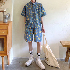 Sunflowers Denim Shirt