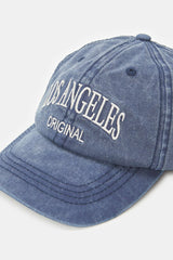 Letter Print Denim Baseball Cap